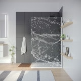 Douche wand met motief  WATER 4T