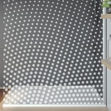 Design glazen wand douche met motief DOT 1T