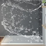 Douche wand met motief  WATER 4T