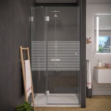 Douche nisdeur van glas met satijnafwerking FORRADO 5/104